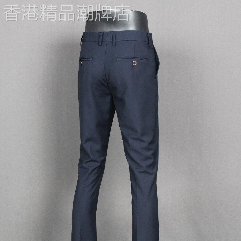 免熨烫抗皱西裤男夏季透气时尚无弹小直筒男裤中青年修身上班休闲