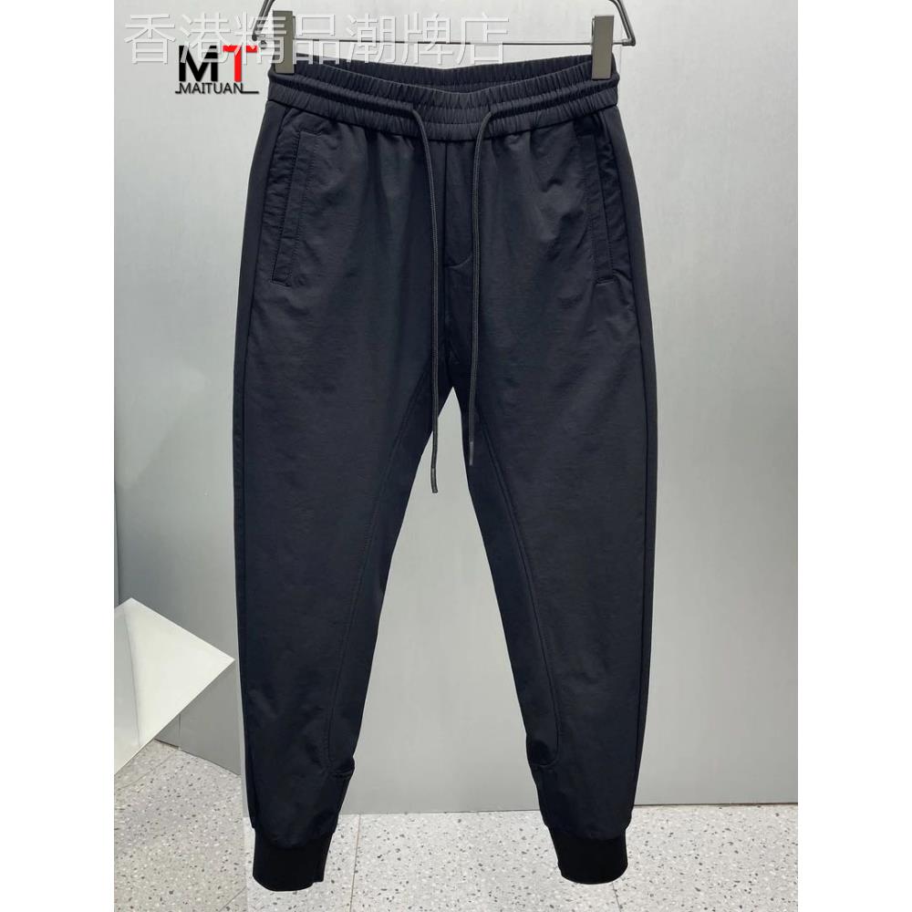 高端束脚休闲裤子男士2025新款春秋冬季男裤宽松小脚运动卫裤男款