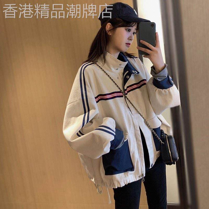 棒球服女春秋2026韩国潮牌运动外套夹克风衣工装派克服撞色冲锋衣