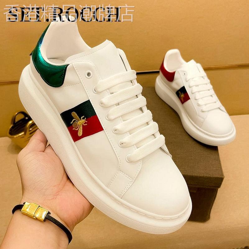 韩国专柜高端真皮小白鞋2025秋季男士奢侈品运动板鞋增高百搭男鞋