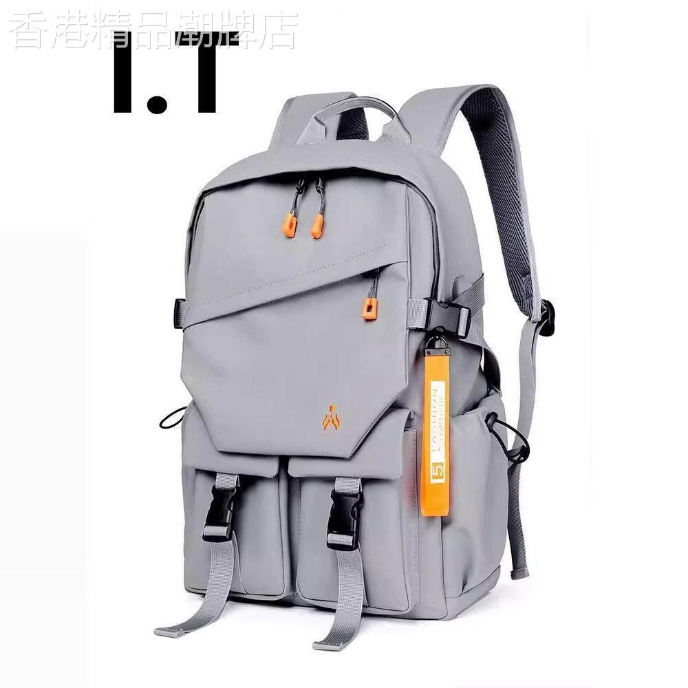 香港免税代购双肩包男士高中初中大学生书包防水大容量旅行包揹包