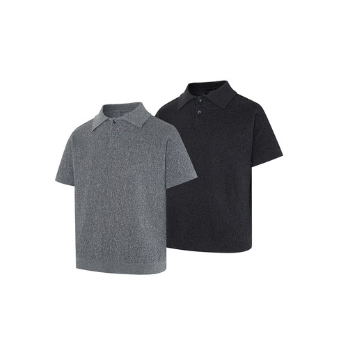 春夏季300克花棉纱针织Polo衫