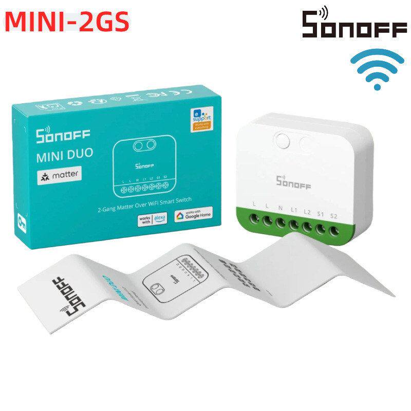 SONOFF MINI-2GS Matter Wifi智能双路开关通断模块远程Homekit图片