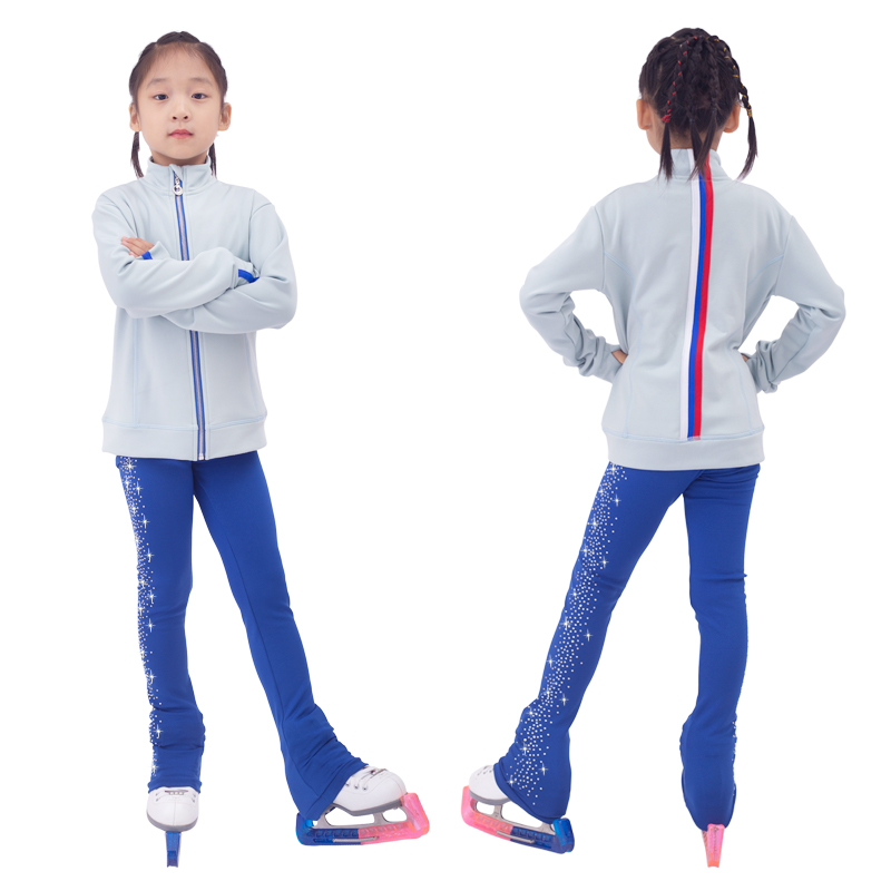 滑冰服女童训练服加绒保暖可订制