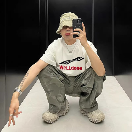 韩国正品-WE11DONE波浪短袖