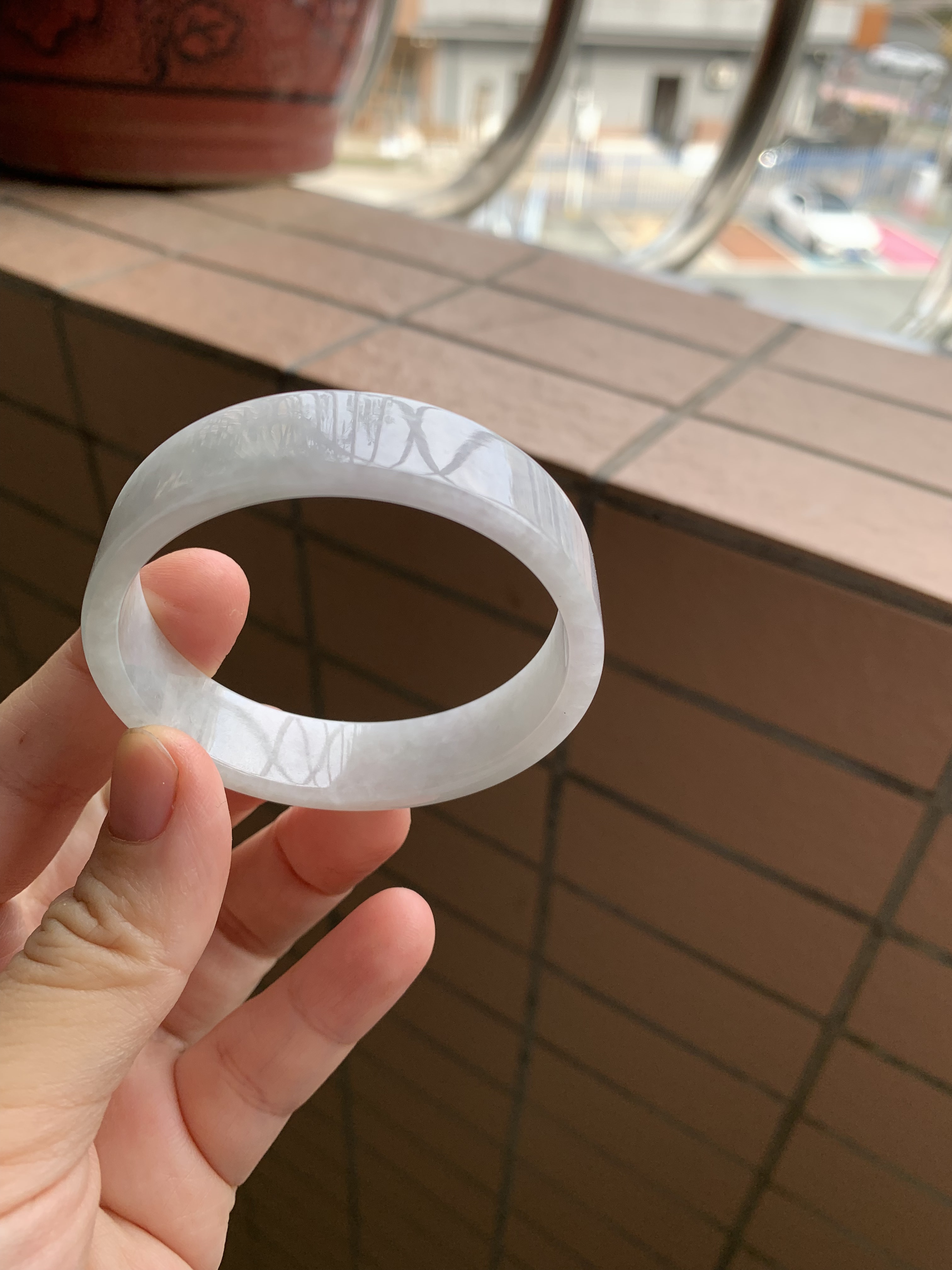 50-13-4.3缅甸纯天然A货翡翠复古方镯证书872完美保真