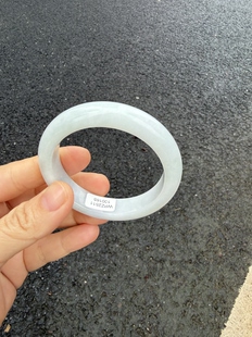 51.5 8.3缅甸纯天然A货翡翠牛奶细腻白月光证书165天然保真 12.5