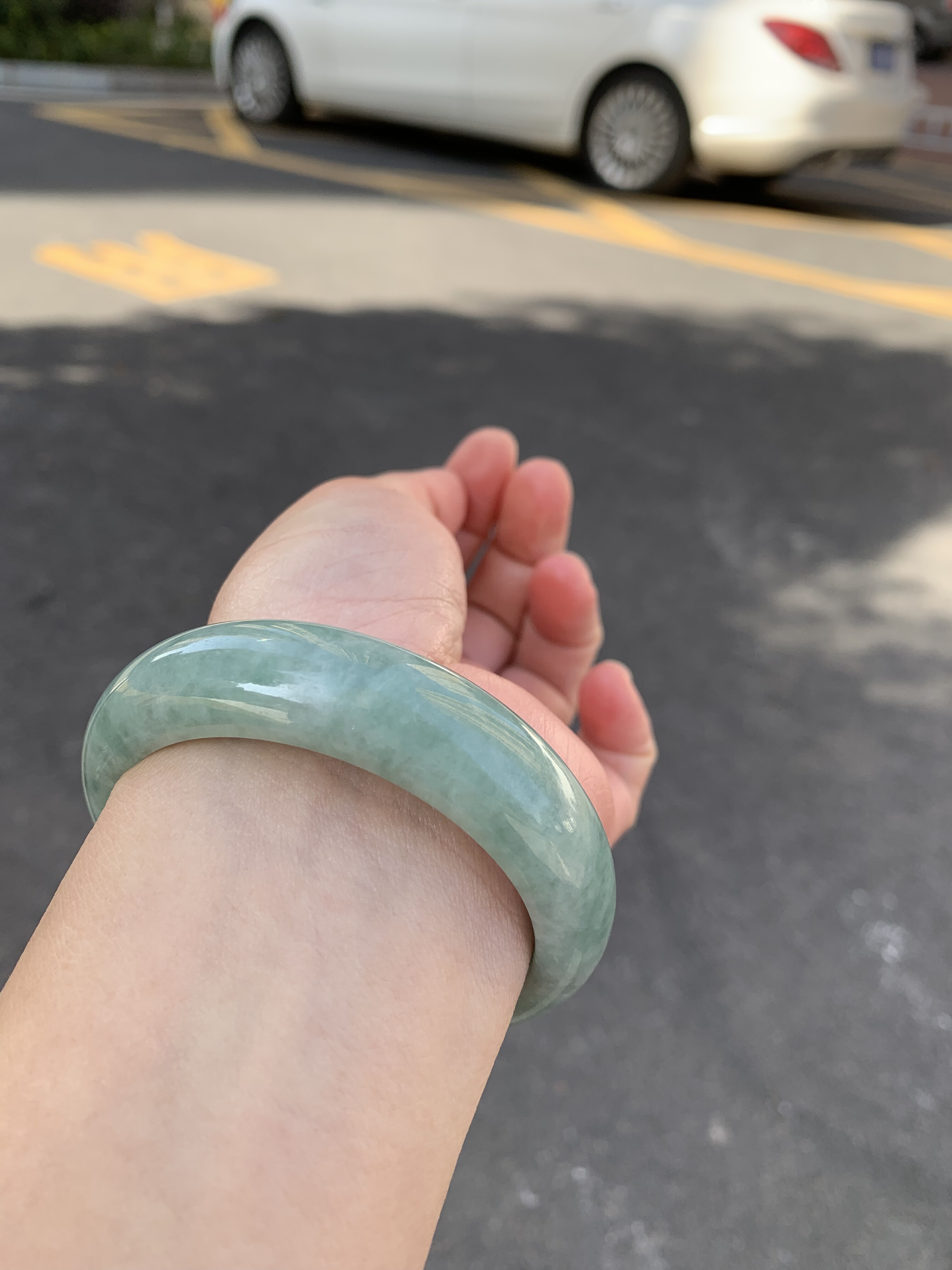 56.5-15.6-8.3缅甸纯天然A货翡翠宽版油青证书178保真,珠宝/钻石/翡翠,手镯,淘宝优惠券,粉丝福利购,淘宝优惠卷