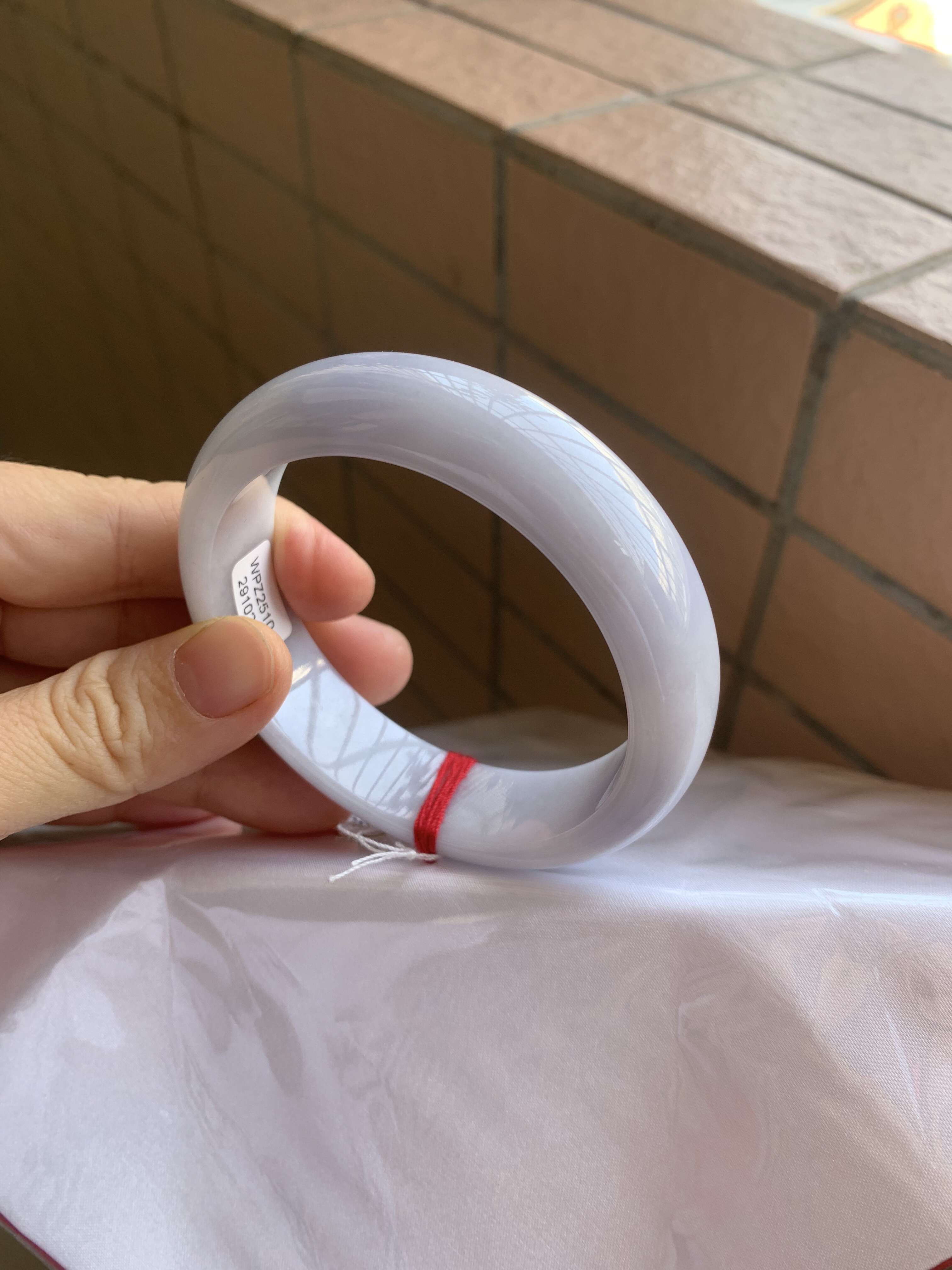 59-16-8缅甸纯天然A货翡翠淡紫细腻大宽版证书026完美保真,珠宝/钻石/翡翠,手镯,淘宝优惠券,粉丝福利购,淘宝优惠卷