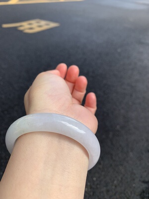 57-13-8缅甸纯天然A货翡翠淡紫证书207保真