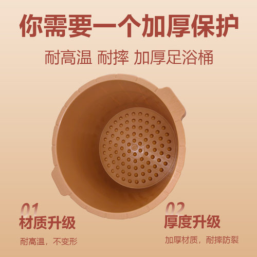 加厚牛筋穴位按摩泡脚桶