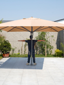 遮阳伞户外大型中柱伞庭院别墅商用岗亭摆摊露天休闲太阳伞