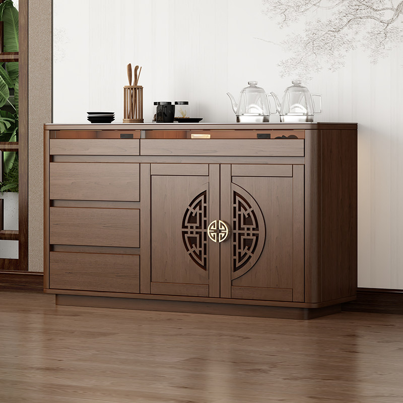 新中式餐柜全自动茶吧机一体智能茶水柜客厅靠墙家用国风收纳柜