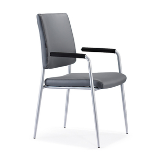 瑞信RUIXIN品牌办公椅多功能电脑椅皮质职员椅四脚会议椅培训椅子