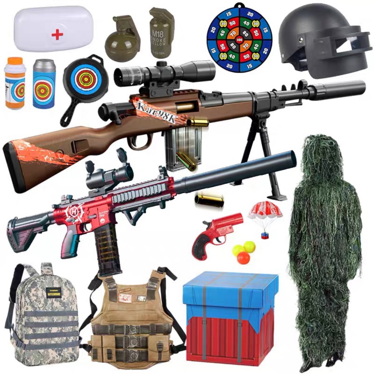 超大号抛壳awm狙击枪玩具枪仿真98k软弹枪巴雷特男孩吃鸡全套