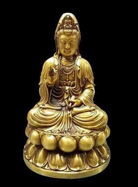 家居客厅保平安观音佛像