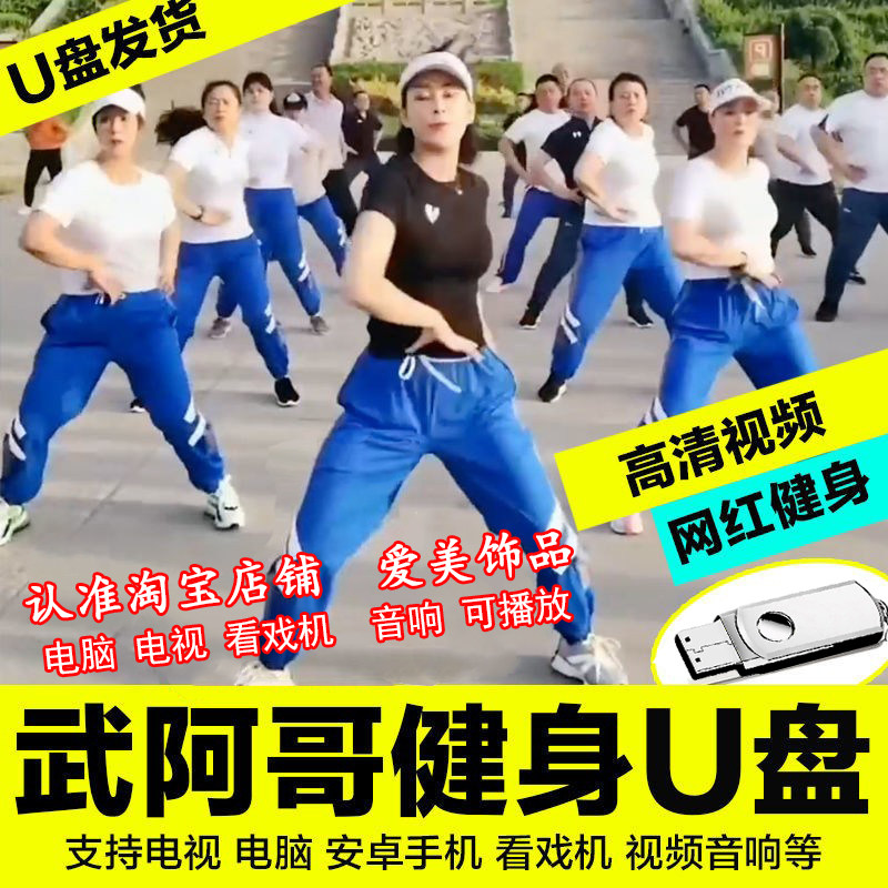 武阿哥U盘健身操盘暴汗瘦身燃脂瘦广场舞歌曲u盘教程新手入门优盘