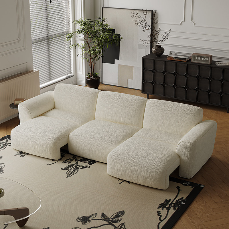 青竹邻/电动0靠墙格兰德沙发床伸缩可躺可睡电动调节客厅2025新款