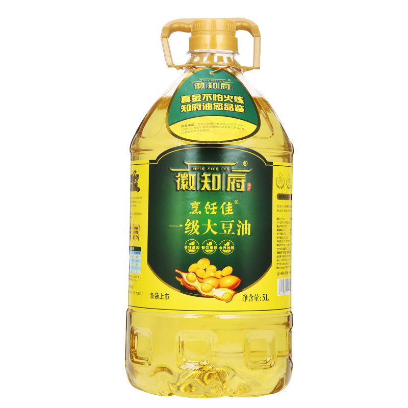 徽知府烹饪佳一级大豆油（非转）5L