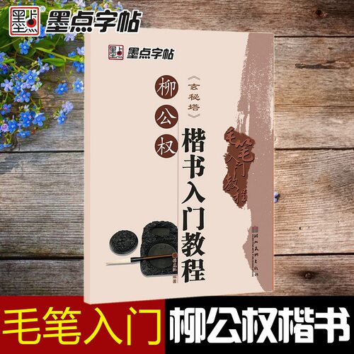 正版包邮 柳公权楷书入门教程《玄秘塔》墨点字帖 初学临摹柳体楷书玄秘塔碑书法毛笔字帖 笔画部首结构讲解