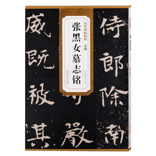 张黑女墓志铭 北魏 历代碑帖精粹 北魏魏碑楷书书法毛笔临摹练字帖 附简体旁注 安徽美术出版社