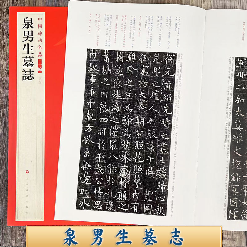 泉男生墓志 中国碑帖名品二编【二十九】原碑帖附释文注释 繁体旁注 楷书书法毛笔字帖碑帖书法临摹古帖 上海书画出版社