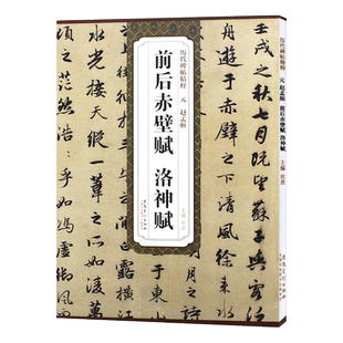 赵孟頫前后赤壁赋 洛神赋 元 历代碑帖精粹 赵体行书书法毛笔练习字帖 原帖附简体旁注 安徽美术出版社