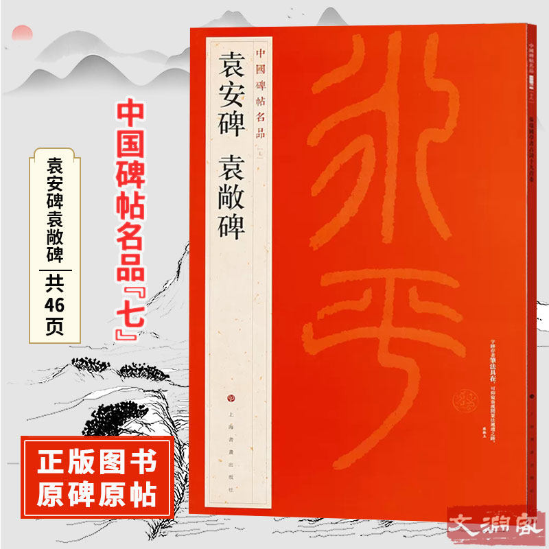 中国碑帖名品【七】袁安碑 袁敞碑 原碑帖 附释文注释 繁体旁注 临摹