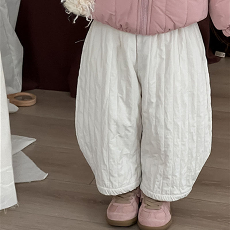 儿童棉裤保暖裤萝卜裤男女宝宝长裤子