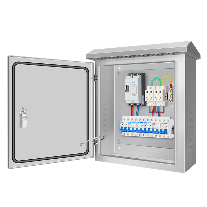 单相户外304不锈钢电箱家用220室外明装防水抱箍箱防雨成套配电箱