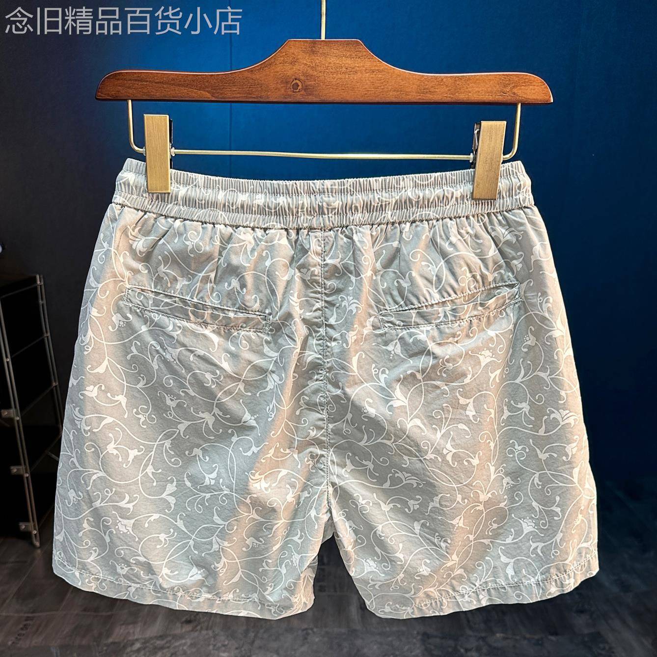 2026夏季新款纯棉迷彩三分四分休闲短裤男士潮流百搭直筒沙滩裤男