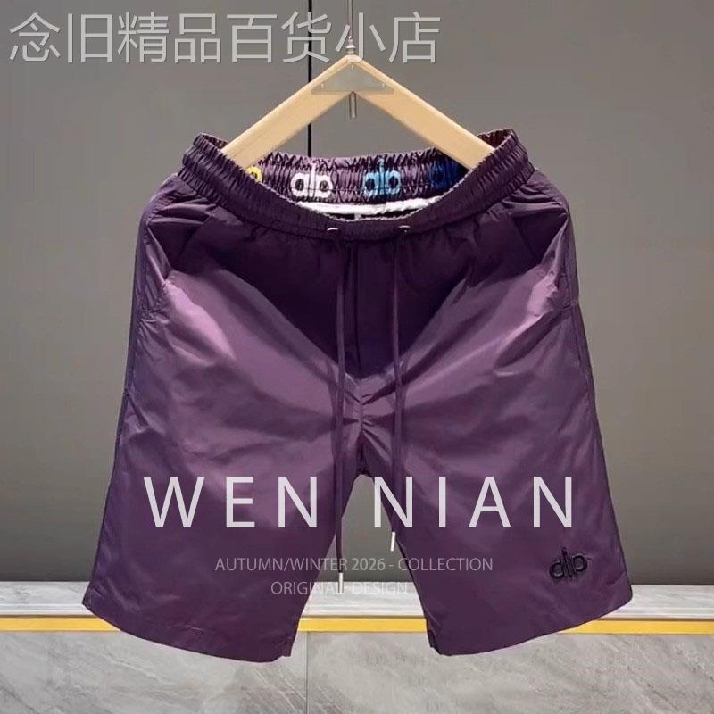 韩国WEN NIAN欧货速干运动短裤男2026夏季薄款休闲百搭五分裤潮牌