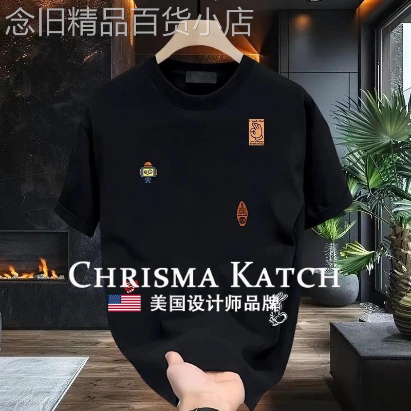 出口美国⭐Chrisma Katch~夏季港风休闲宽松设计感小众潮牌上衣