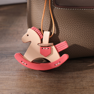 小马挂饰件头层高油脂植鞣牛皮真皮半成品材料包 手工diy皮具皮件