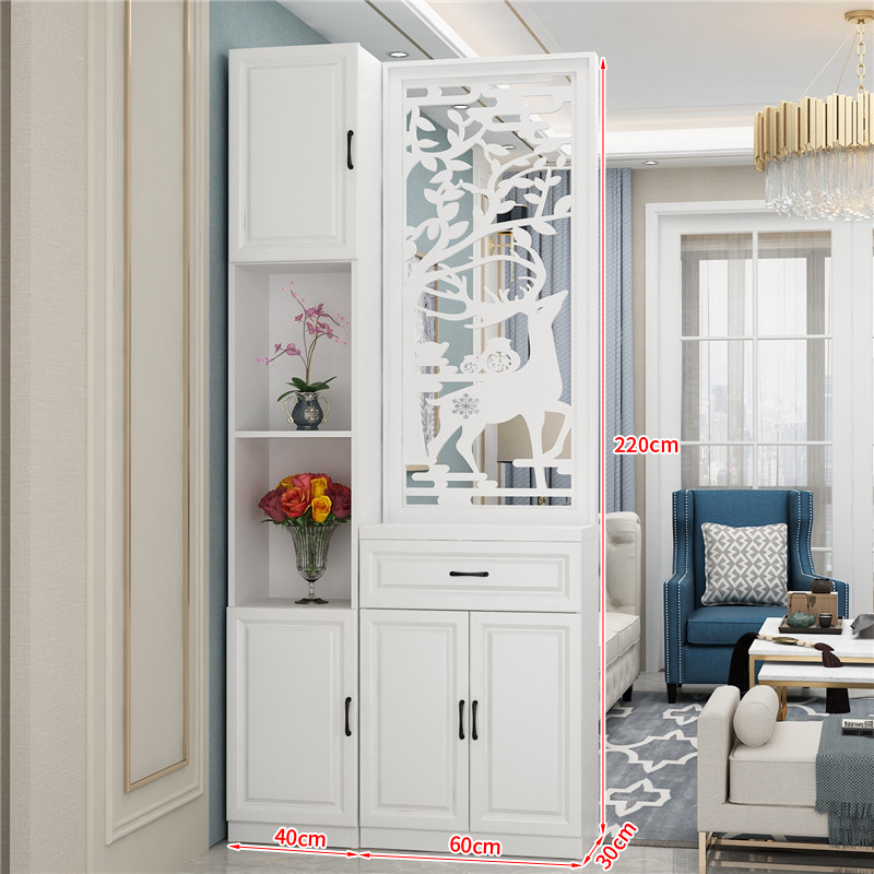 屏风隔断装饰客厅简约现代小户型置物架镂空墙北欧进门酒柜玄关柜