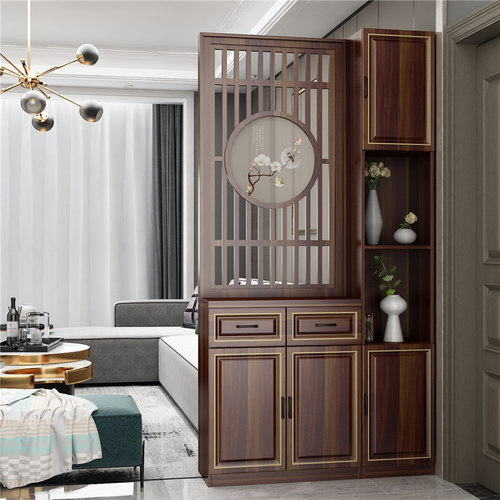 玄关柜一体客厅隔断小户型置物架