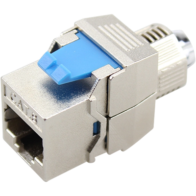 八类万兆CAT8全屏蔽网络免打模块万兆RJ45信息网线面板插座