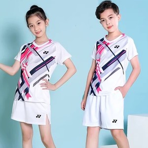 儿童羽毛球服男女儿童学生速干比赛训练网球衣专业运动套装定制