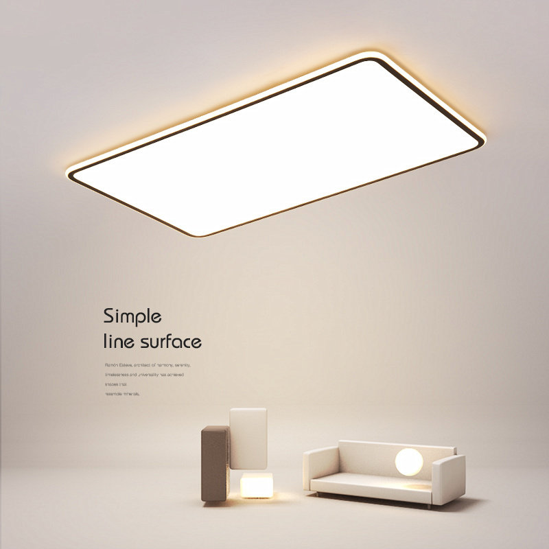 最光灯饰长方形led吸顶灯客厅灯大气简约现代卧室灯超薄房间灯具