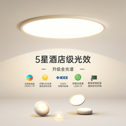 最光超薄卧室灯led吸顶灯简约现代创意客厅餐厅房间2025新款灯具