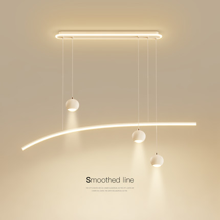 最光餐厅吊灯现代简约led灯高级感饭厅灯创意餐桌灯2025新款灯具