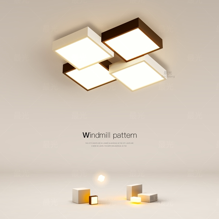 简约卧室灯led吸顶灯客厅灯2025新款方形灯餐厅主卧房间书房灯具