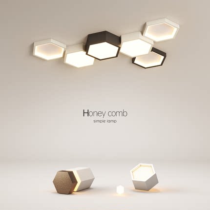 最光创意led吸顶灯现代简约卧室小客厅蜂巢餐厅房间2025新款灯具