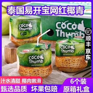 泰国KFRESH网红易开宝椰青6个CoCo椰皇香水地雷椰子当季水果包邮