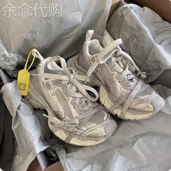 香港HAMAINI⭐巴黎3xl老爹鞋女增高休闲鞋厚底2025新款做旧运动鞋