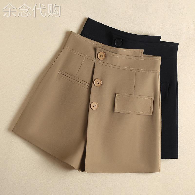 西装短裤女春秋薄款2025新款裤裙高腰a字显瘦小个子休闲阔腿热裤