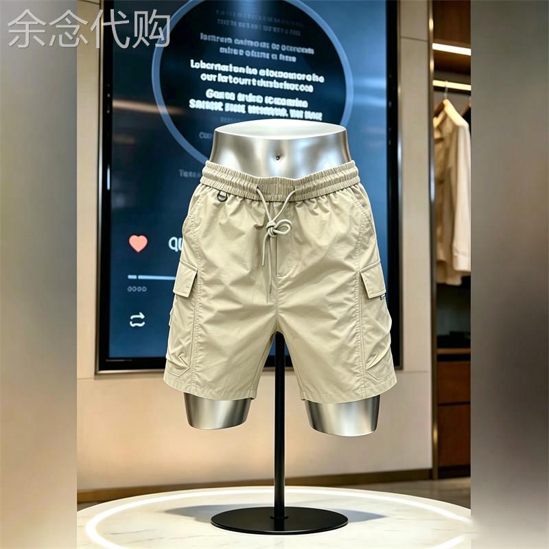 轻奢夏季美式工装短裤男士宽松多口袋休闲五分裤青年百搭沙滩裤