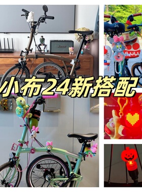 适用BROMPTON小布折叠自行车改装配饰骑行件挂钩尾灯车前包小红书