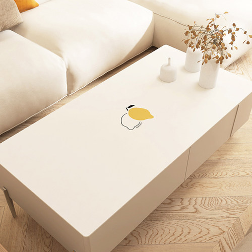 奶油风皮革防滑防烫桌垫茶几垫