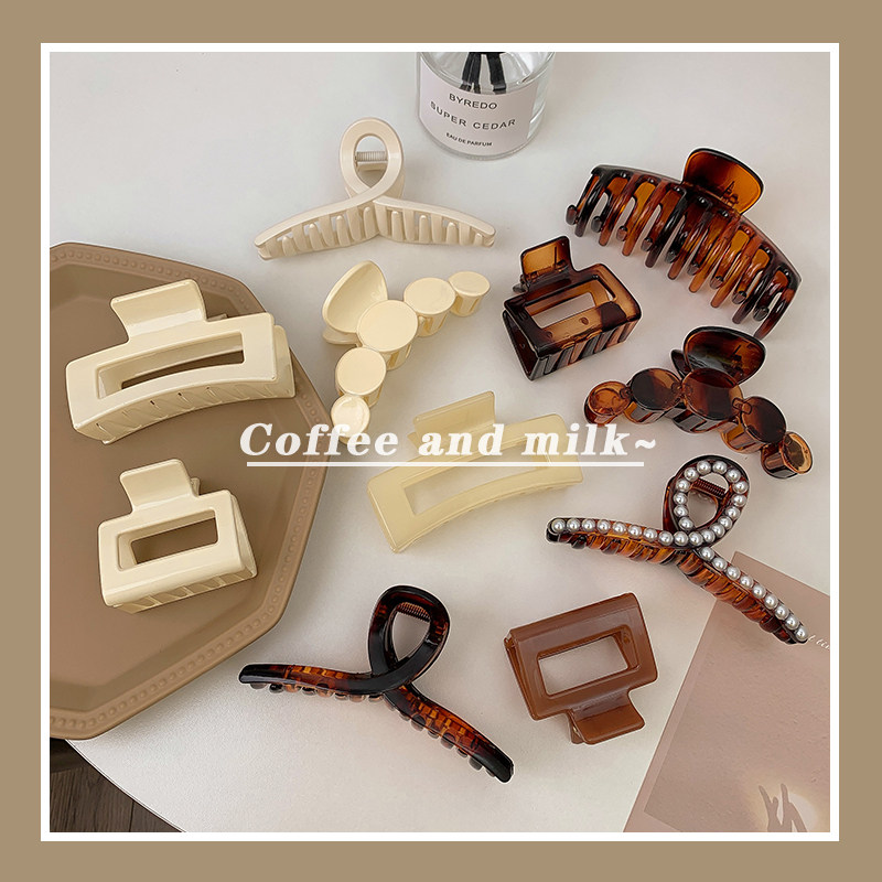 夏天鲨鱼夹法式复古亚克力抓夹女韩国高端气质大号后脑勺发卡发夹在类目 饰品/流行首饰/时尚饰品新, 发饰中 - 来自Buy2taobao.com提供专业的淘宝代购服务